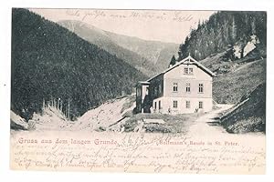 St. Peter: Gruss aus dem langen Grunde. Hoffmann's Baude in St. Peter.