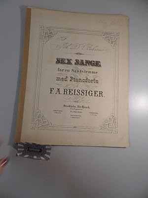 Seller image for Sex Sange for en Sangstemme med Pianoforte. for sale by Druckwaren Antiquariat