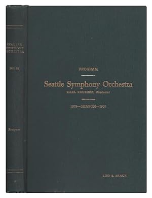 Seattle Symphony Orchestra Program Season 1929-1930
