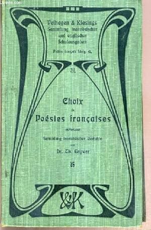 Seller image for CHOIX DE POESIES FRANCAISES - SAMMLUNG FRANZSISCHER GEDICHTE / POETE FRANCAIS 6. LIEFERUNG for sale by Le-Livre