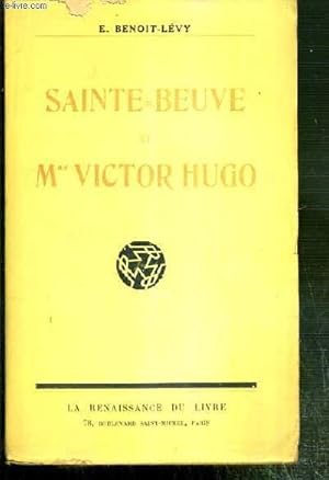 Imagen del vendedor de SAINTE-BEUVE ET Mme VICTOR HUGO a la venta por Le-Livre