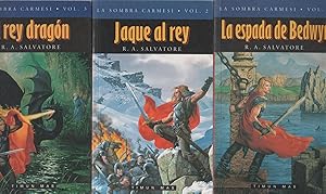 Imagen del vendedor de La sombra carmes. (3 vol.) La espada de Bedwyr./ Jaque al rey./ El rey dragn. a la venta por Librera El Crabo