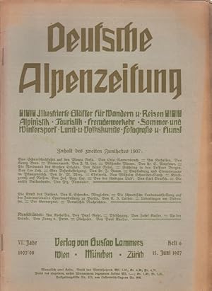 Bild des Verkufers fr Deutsche Alpenzeitung zum Verkauf von Allguer Online Antiquariat