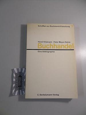 Bild des Verkufers fr Buchhandel. Eine Bibliographie. Schriften zur Buchmarkt-Forschung 1. zum Verkauf von Druckwaren Antiquariat