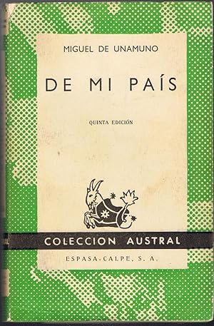 Imagen del vendedor de DE MI PAS. Descripciones, relatos y artculos de costumbres a la venta por Librera Torren de Rueda