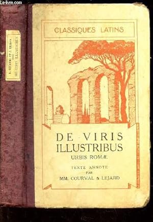 Bild des Verkufers fr DE VIRIS ILLUSTRIBUS - URBIS ROMAE / CLASSIQUES LATINS zum Verkauf von Le-Livre