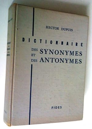 Seller image for Dictionnaire des synonymes et des antonymes for sale by Claudine Bouvier