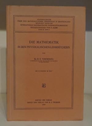 Imagen del vendedor de Die Mathematik in den physikalischen Lehrbchern a la venta por BRIMSTONES