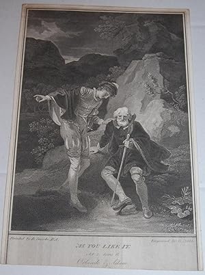 Seller image for Orlando & Adam. [As You Like It. Act 2. Scene 6]. for sale by Dark Parks Books & Collectibles