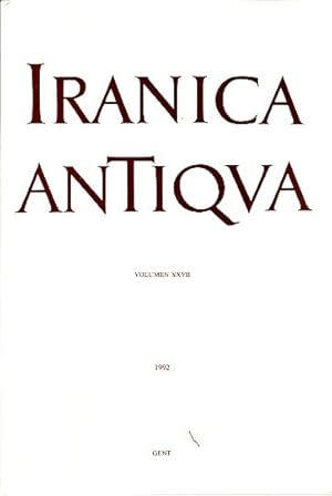 Image du vendeur pour Iranica Antiqua. Vol. 27, 1992. mis en vente par Fundus-Online GbR Borkert Schwarz Zerfa