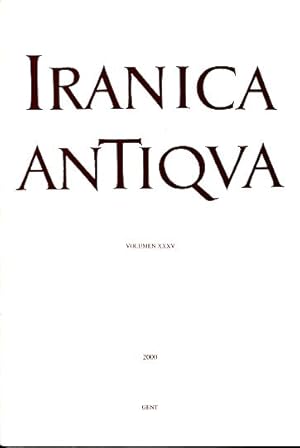 Image du vendeur pour Iranica Antiqua. Vol. 35, 2000. mis en vente par Fundus-Online GbR Borkert Schwarz Zerfa