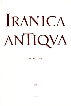 Image du vendeur pour Iranica Antiqua. Vol. 38, 2003. mis en vente par Fundus-Online GbR Borkert Schwarz Zerfa