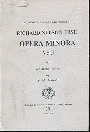 Seller image for Opera Minora Vol. 1. With an introduction by Y. W. Nawabi. The Pahlavi Codices and Iranian Research 39. for sale by Fundus-Online GbR Borkert Schwarz Zerfa