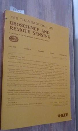 Remote Sensing In Geoscience Volume 52 Number 7 : Issn 01962892