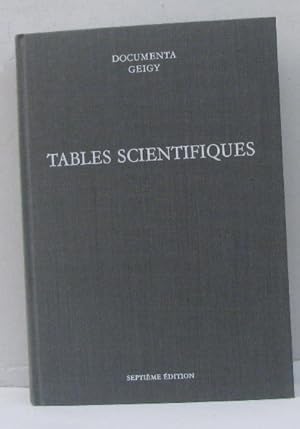 Seller image for Tables scientifiques documenta geigy for sale by crealivres