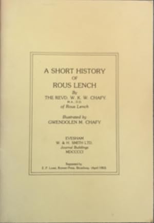 Image du vendeur pour A SHort History of Rous Lench mis en vente par Juniper Books