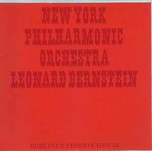 Programmheft zu dem Konzert des New York Philharmonic Orchestra unter der Leitung von Leonard Ber...