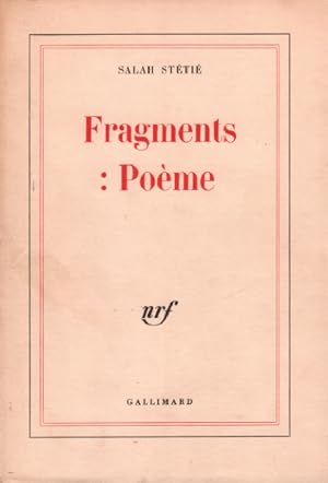 Fragments : poèmes