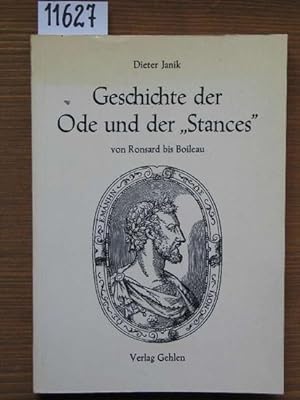 Seller image for Geschichte der Ode und der Stances von Ronsard bis Boileau. for sale by Michael Fehlauer - Antiquariat