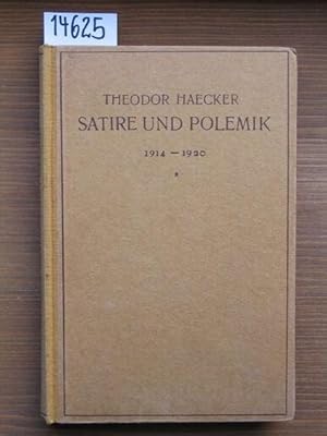 Satire und Polemik 1914-1920.