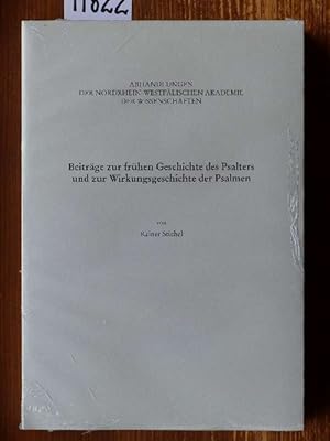 Beiträge zur frühen Geschichte des Psalters und zur Wirkungsgeschichte der Psalmen.