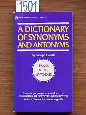 A dictionary of synonyms and antonyms. With 5000 words most often mispronounced. Ed. and enlarged...