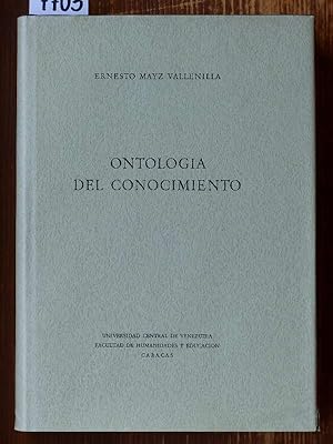 Immagine del venditore per Ontologia del conocimiento. venduto da Michael Fehlauer - Antiquariat