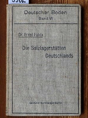 Die Salzlagerstätten Deutschlands.