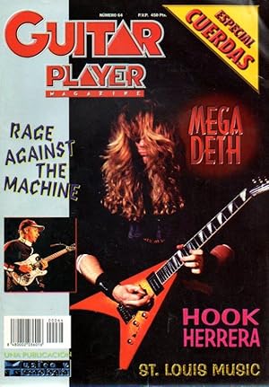 Imagen del vendedor de GUITAR PLAYER. Magazine. N 64. Dossier Cuerda para Rato; Entrevistas con Rudy Schlacher y Hook Herrera; Rage against the Machine; Megadeth, o la historia de Dave & Dave. a la venta por angeles sancha libros