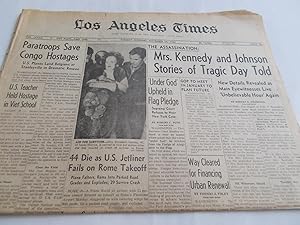 Los Angeles Times (Tuesday Morning, November 24, 1964) Newspaper (Cover Headline: THE ASSASSINATI...