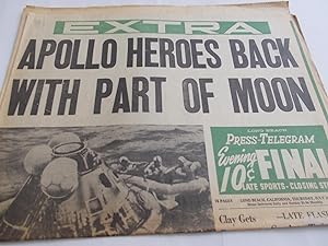 Long Beach Independent Press-Telegram Newspaper (EXTRA - Thursday, July 24, 1969) Front Cover Hea...