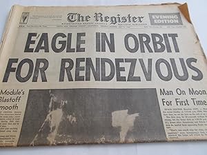 The Orange County Register Newspaper (Monday Evening, July 21, 1969) Front Cover Headline: EAGLE ...