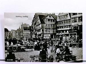 AK Hamburg, Meßberg; Markttreiben; Aufnahme 8.6.1905, Karte 1972, ungelaufen