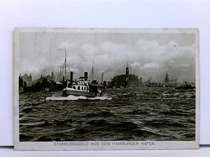 AK Stimmungsbild aus dem Hamburger Hafen; Schlepper, 1913