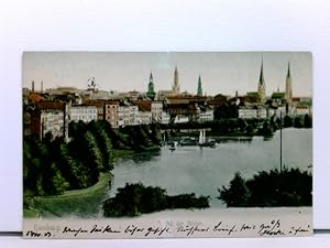 AK Hamburg, An der Alster; coloriert, 1903