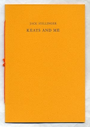 Bild des Verkufers fr Keats and Me zum Verkauf von Between the Covers-Rare Books, Inc. ABAA