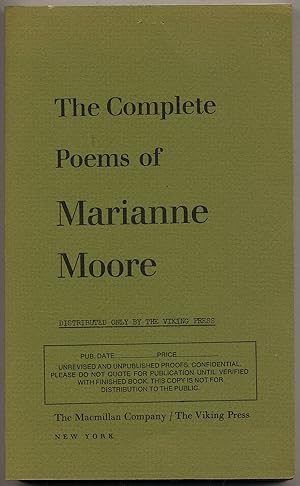 Bild des Verkufers fr The Complete Poems of Marianne Moore zum Verkauf von Between the Covers-Rare Books, Inc. ABAA