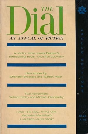 Seller image for The Dial An Annual of Fiction for sale by Good Books In The Woods