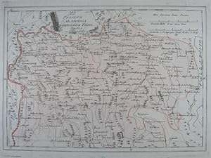 Der Provinz Salamanca nördlicher Theil Nro. 603. Teilkolorierte Kupferstich-Karte aus Reilly "Sch...