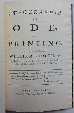 Typographia: An Ode on Printing