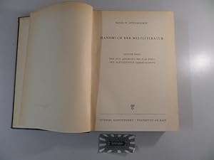 Bild des Verkufers fr Handbuch der Weltliteratur von den Anfngen bis zum Ende des 18. Jh. : 1. Band. zum Verkauf von Druckwaren Antiquariat