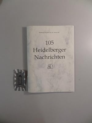 Bild des Verkufers fr Heidelberger Nachrichten, Nr. 105 / Oktober 2001. zum Verkauf von Druckwaren Antiquariat