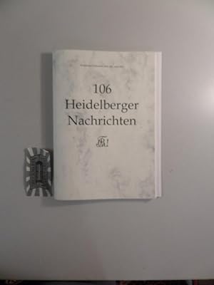 Bild des Verkufers fr Heidelberger Nachrichten, Nr. 106 / April 2002. zum Verkauf von Druckwaren Antiquariat