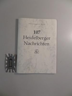 Bild des Verkufers fr Heidelberger Nachrichten, Nr. 107 / Oktober 2002. zum Verkauf von Druckwaren Antiquariat