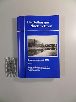 Bild des Verkufers fr Heidelberger Nachrichten, Nr. 113 / Sommersemester 2005. zum Verkauf von Druckwaren Antiquariat