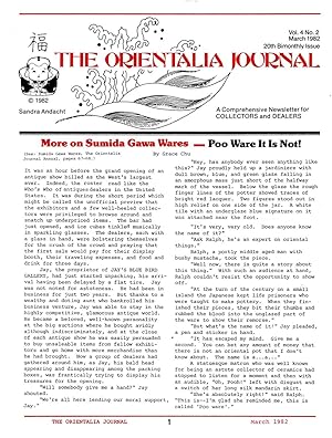 Imagen del vendedor de Orientalia Journal Vol. 4 No. 2 March 1982 a la venta por Book Booth