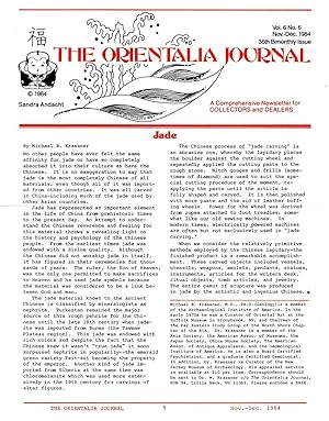 Imagen del vendedor de Orientalia Journal Vol. 6 No. 6 Nov.-Dec. 1984 a la venta por Book Booth