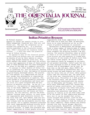Image du vendeur pour Orientalia Journal Vol. 7 No. 1 Jan.-Feb. 1985 mis en vente par Book Booth