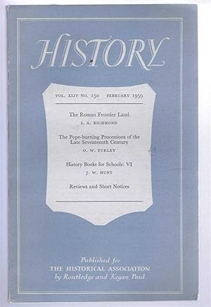 Seller image for History, the Journal of the Historical Association. Vol. XLIV . No. 150. February 1959 for sale by Bailgate Books Ltd