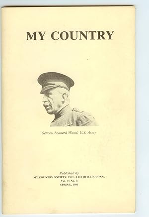 Seller image for My Country, Vol. 15, No. 1 (Spring 1981) for sale by Ramblin Rose Books